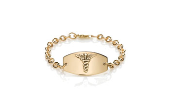 Gold Prestige Medical Bracelet
